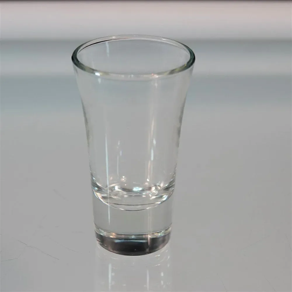 Tequila Shooter 8 Shot Glasses Clear Glass Thick